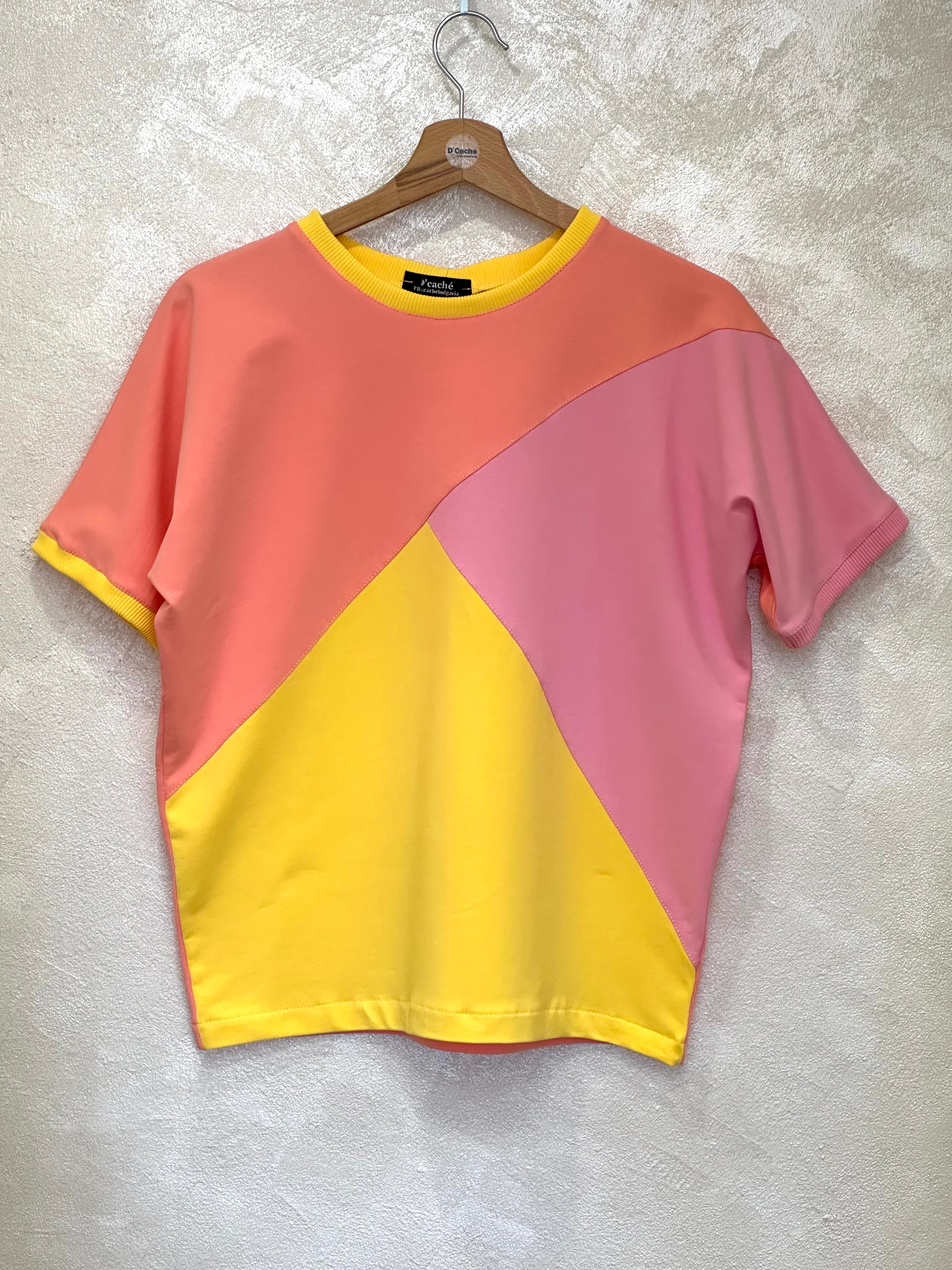 Three-Color Cotton Stretch Women's T-Shirt