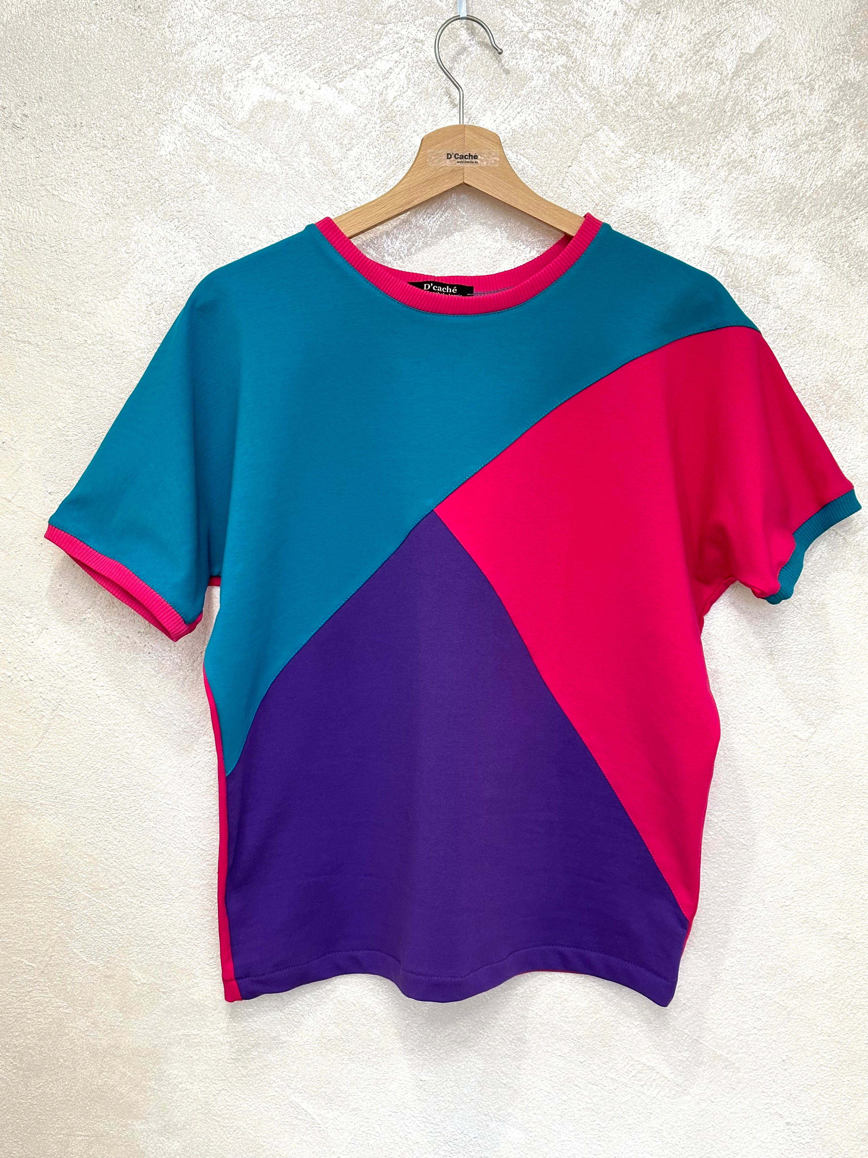 Three-Color Cotton Stretch Women's T-Shirt