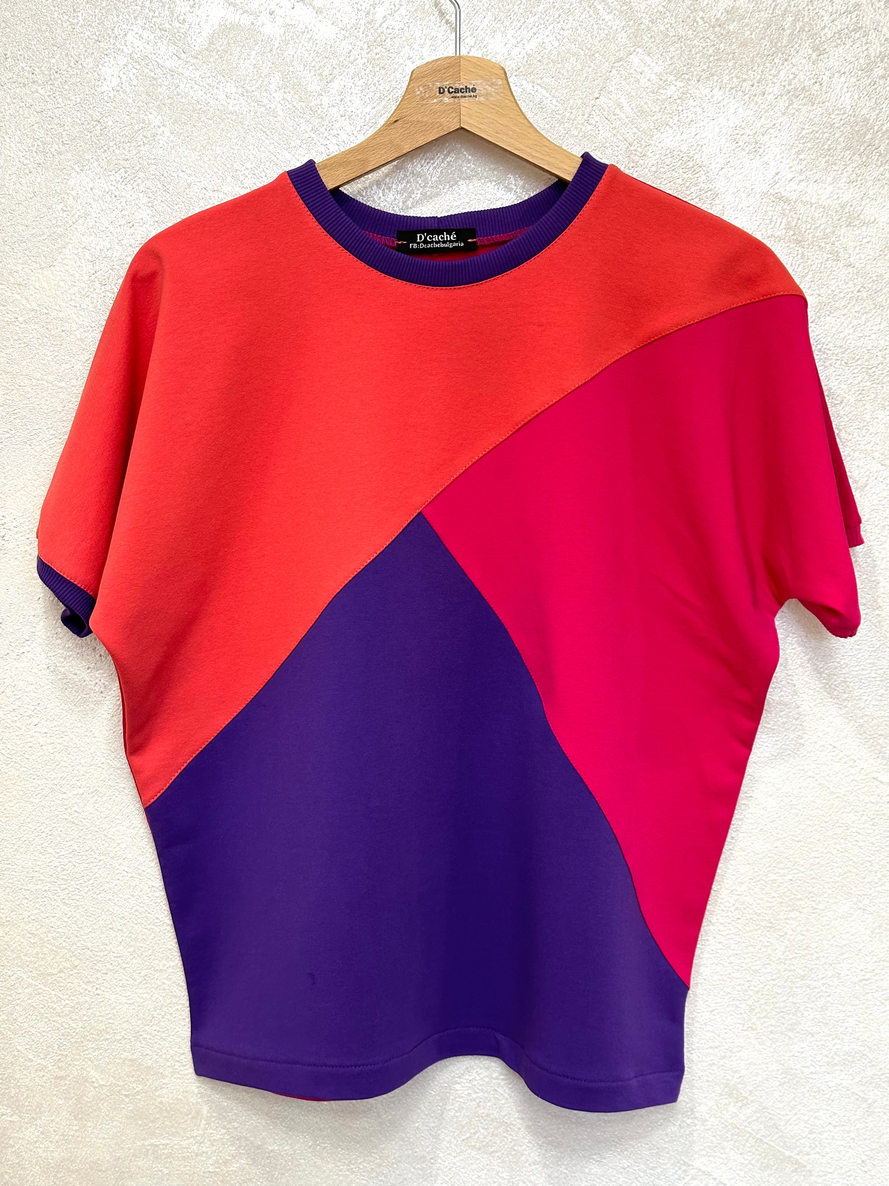 Three-Color Cotton Stretch Women's T-Shirt