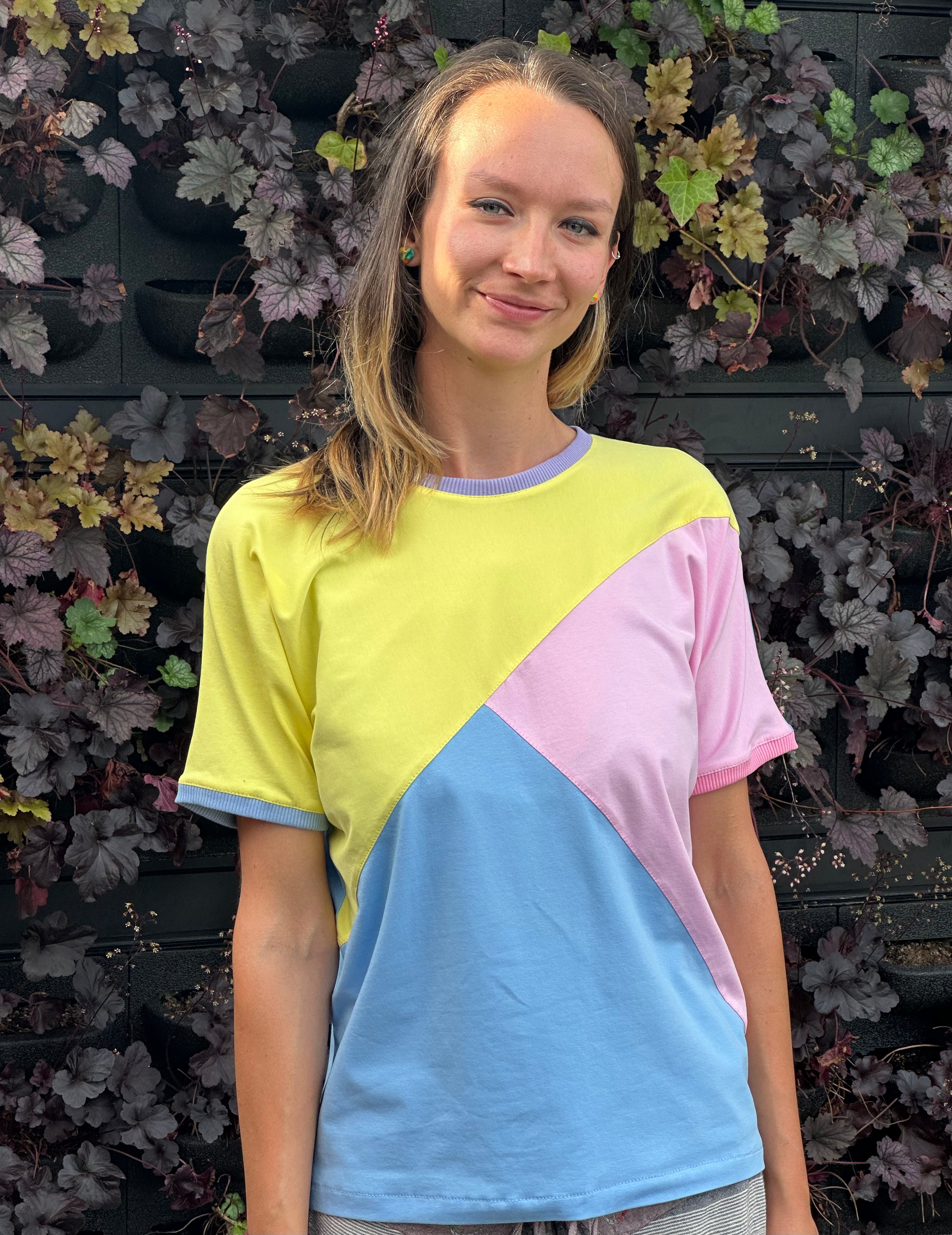 Three-Color Cotton Stretch Women's T-Shirt
