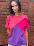 Three-Color Cotton Stretch Women's T-Shirt